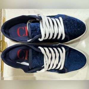 Carolina Herrera velvet sneakers, size 8USA/7 UK